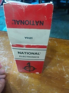 VTG National Electronics Tube w/ sheath Shielded twin beam tetrode RF Amp  589a - Picture 1 of 5