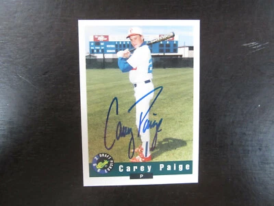 1992 Classic # 67 Carey Paige Autograph Signed Card (B) Toronto Blue Jays - Image 1 of 2
