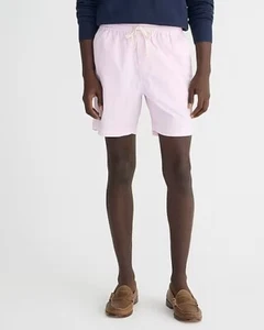 J. Crew Herren 6" Dock Shorts Frosty Lavender Pink Elastischer Kordelzug XL BE057 - Bild 1 von 7
