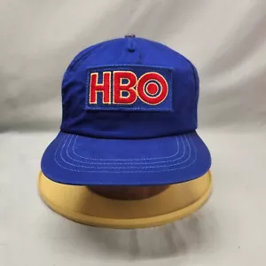 Vintage HBO patch hat cap blue with snapback - Picture 1 of 6