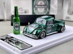 Liberty 1:64 Green VW Beetle Pickup Truck Sports Model Diecast Collect Car - Picture 1 of 15