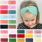 Candy Color Nylon Headband Wide Turban Cable Knit Hair Accessories Baby