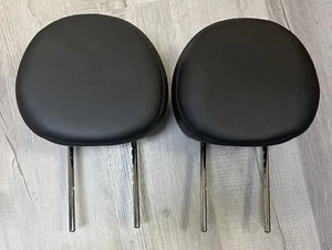 2007-2013 MINI COOPER Front Left & Right Headrest Set Black Leather OEM - Picture 1 of 2