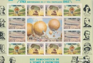 Stamps Sao TomE E PrincipE 1983 Mi 834-836B Sheetlet ungezähnt mint MNH 1983 200 - Picture 1 of 1