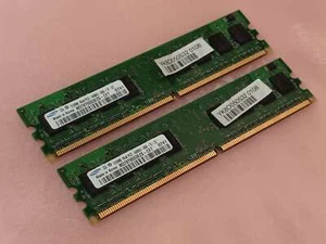 Samsung 1 GB (2x 512 MB) M378T6553EZS-CF7 PC2-6400 800 MHz DDR2 SDRAM DIMM 1.8V - Bild 1 von 4