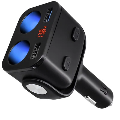 KFZ Auto Steckdose Zigarettenanzünder Verteiler Adapter Dual 2 USB Ladegerät - Bild 1 von 4