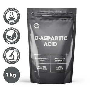 1KG 100% D-ASPARTIC ACID POWDER DAA - Picture 1 of 5