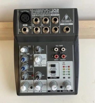 Behringer XENYX 502 Premium 5 Input 2 Bus Mixer (No Power Supply) - Image 1 of 4
