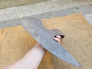 Antike maritime handgeschmiedete Eisen Walfang Axt Messer Flensing Blubber Werkzeug - Bild 1 von 15