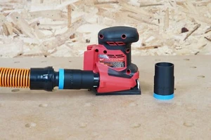 1-1/4" Shop Vac Hose Adapter for Milwaukee M18 1/4 Sheet Sander - Picture 1 of 4