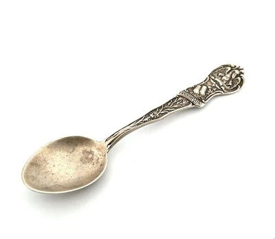 4英寸机械路易斯安那州925纯银Demitasse纪念品勺子14.1克 — 第 1/4 张图片