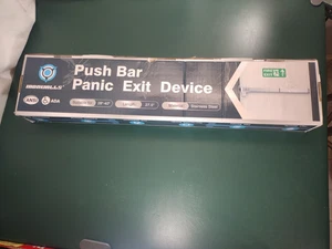 IRONWALLS Black Panic Bar 27.5" Push Exit Door Lock Commercial Fire-Rated New - Picture 1 of 9