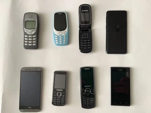 8 x Mobile Phones, Job Lot, Bundle (Untested) - Foto 1 di 18