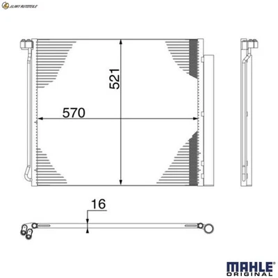 KONDENSATOR KLIMAANLAGE AC 269 000S FÜR BMW X5/SAV/F15/F85/E70 X6/SAC/F16/F86 - Image 1 of 4