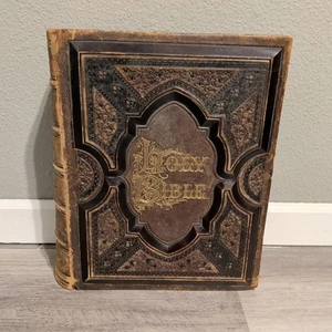 1873 Antique Holy Bible Illustrated Reference Crudens Complete Concordance  - Bild 1 von 24