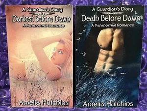 Guardian's Diary books 1 & 2 by Amelia Hutchins, 1st Ed PB, Death Before Dawn + - Picture 1 of 7