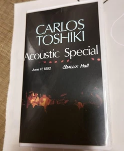 Carlos Toshiki Acoustic Special VHS c1 - Foto 1 di 3