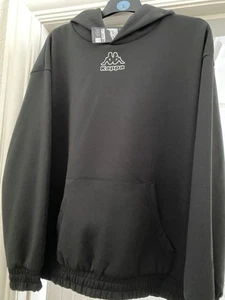 Sudadera con capucha negra XL doble cara Kappa Training Dept - Imagen 1 de 3