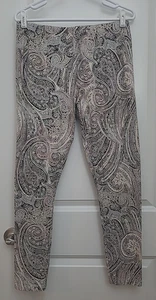 Cato Leggings Women's Sz 14/16W 31x27 Pull On Ankle Paisley Cotton Blend Stretch - Picture 1 of 11