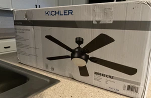 Kichler 300415 Humble 60" 5 Blade LED Indoor Ceiling Fan - Black - Picture 1 of 2