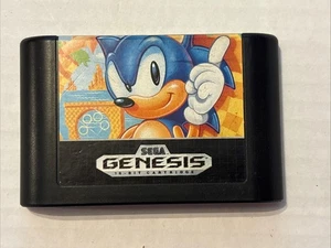 Sonic the Hedgehog (Sega Genesis, 1991) - Probado, funcionando etiqueta negra - Imagen 1 de 4