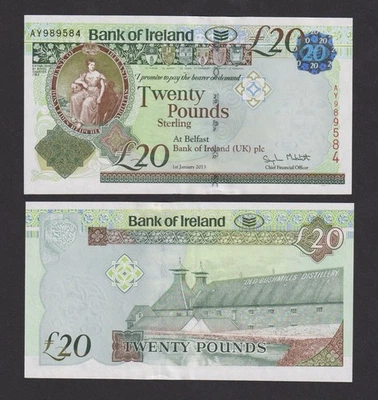 Northern (Danske) Bank £ 20 venti sterline 2006 vecchia serie Irlanda del Nord - Immagine 1 di 2
