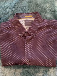 DENIM AND FLOWER, RICKY SINGH Mens Small Botton-UP SHORT Sleeve Cotton SLIM - Picture 1 of 9