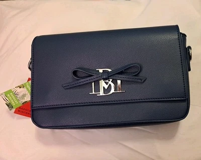 Bolso Bandolera Badgley Mischka Para Mujer con Arco en Placa con Logo•Azul Marino•Nuevo con Etiquetas Foto 1 de 4