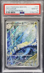 Pokémon Mew En Dragonair 2023 ilustración raro #181 PSA 10 - Imagen 1 de 2