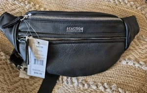 KENNETH COLE Reaction Waist  Belt Bag Fanny Pack  Black NEW WITH TAGS - Picture 1 of 5