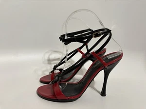 Vintage Dolce & Gabbana Sandaletten rot Leder Absatz 35,5 - Bild 1 von 9