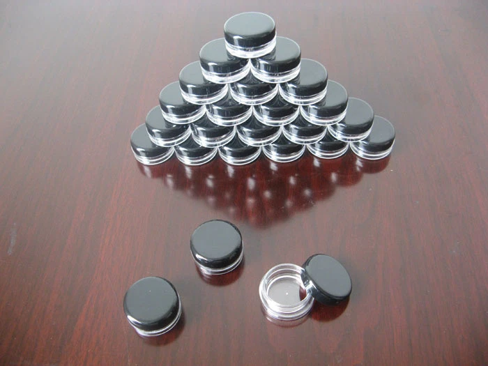 24 small cosmetic empty jar Pot sample container 0.1oz 3g various shapes colors - Image 1 of 1