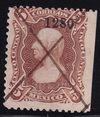 ucz62 Mexico 1874 (Tepic) 12-80 Sc#106 Mc#96ly Cover