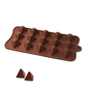 Mini Pirámide Cubo de Hielo Trufas Chocolate Caramelo Galletas Bandeja Jabón Molde de Silicona  - Imagen 1 de 5