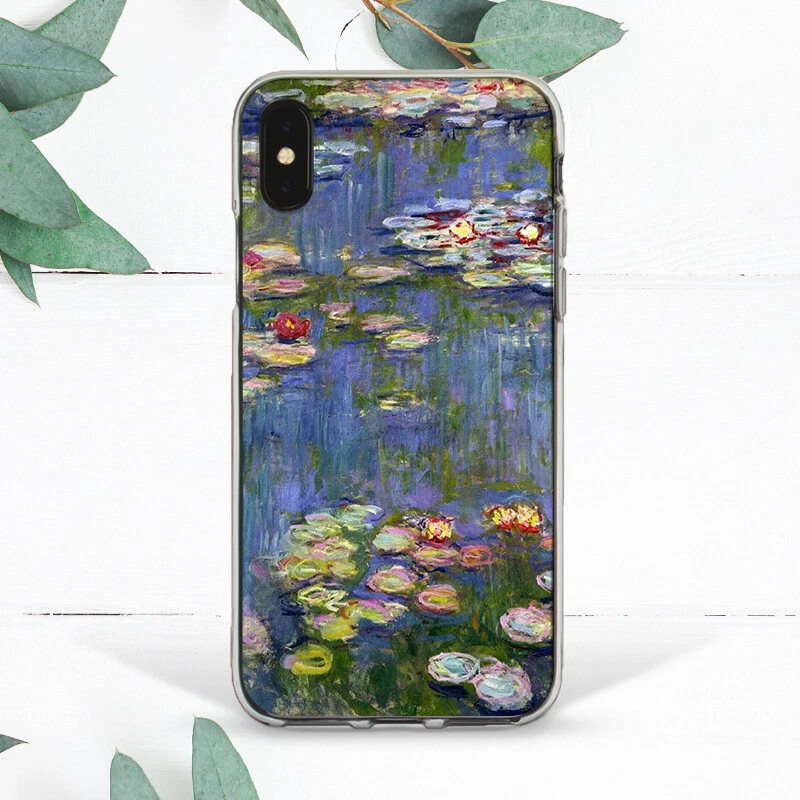 Water Lilies Claude Monet Oil Paint Case For iPhone Xs 11 12 13 14 15 Pro Max XR - Image 1 of 2