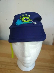 Speedo Blockthburn Infant/Toddler Boys UV 50+ Blue Swim Cap Size Large - Picture 1 of 5
