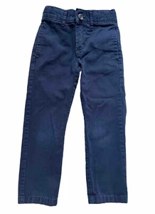 The Childrens Place Chino Pants School Uniform Navy Blue Kids Youth Size 4 - Picture 1 of 5
