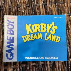 Kirby’s Dream Land - GameBoy Nintendo Instruction Manual Only DMG-KY-USA-1 - Picture 1 of 13