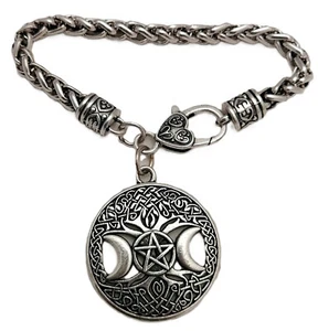 David  Stern Armkette Armband UNISEX Karabiener silberfarbig Mittelalterschmuck - Bild 1 von 3