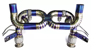 Valved Titanium Exhaust System X Pipe for 2019+ Lamborghini Huracan EVO 5.2L V10 - Bild 1 von 4