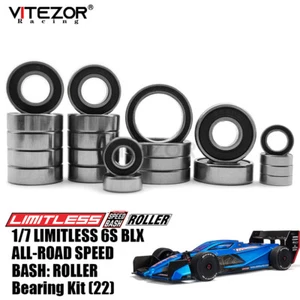 For Arrma 1/7 Limitless 6S BLX ALL-Road Speed Bash Roller Sealed Bearing Kit 22P - Picture 1 of 8
