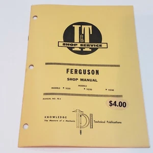 I&T Massey Ferguson Shop Service Shop Manuals -Use Dropdown - Picture 1 of 63