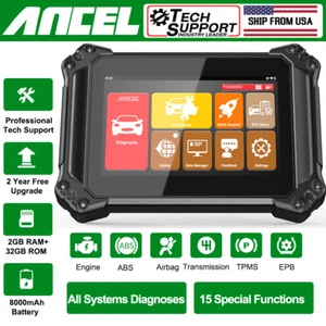 ANCEL V6 Coche OBD2 Escáner Bidireccional Todo Sistema Herramienta de Diagnóstico TPMS EPB IMMO - Imagen 1 de 17