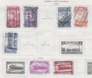 7 Belgium Parcel Post Stamps from Quality Old Antique Album 1934-1935 - Picture 1 of 1