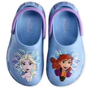 Disney Frozen Clogs for Girls Size 5/6 or 7/8 Foam Elsa Anna - Picture 1 of 5