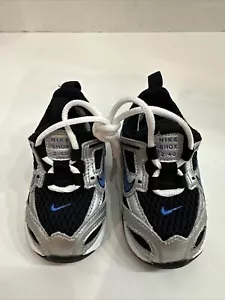New Nike Shox Black/Silver/Blue/White Toddler Boys Size 3C - Picture 1 of 11