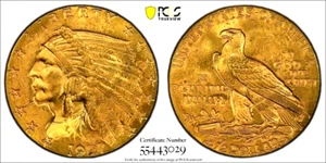 1927 $2.50 * PCGS MS65 " GOLD Shield " INDIAN Head Quarter EAGLE $2 1/2 * $2,150 - Picture 1 of 3