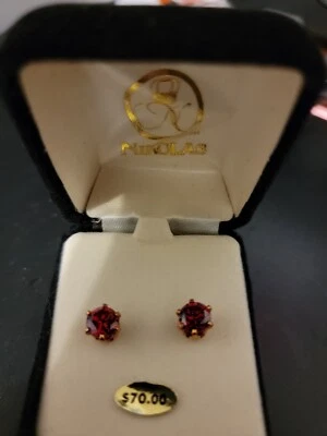 Aretes House Of Nikolas Genuino Rubí Hielo 2ct Foto 1 de 2