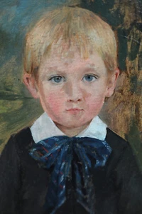 Jungenportrait, Basilio Coletti im Prachtrahmen, sign. 1892 - Bild 1 von 10