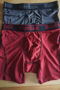 REEBOK MEN'S 2 PAIR STRETCH BOXER BRIEFS/SIZE SMALL/NWOT - Picture 1 of 1